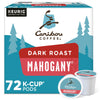 Caribou Coffee Mahogany, Single-Serve Keurig K-Cup Pods, Dark Roast Coffee, 72 Count