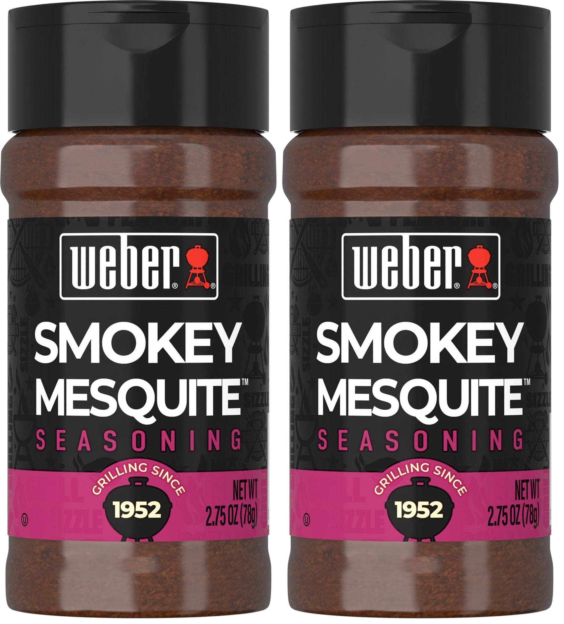 Weber Smokey Mesquite Seasoning, 2.75 Ounce Shaker (Pack of 2)