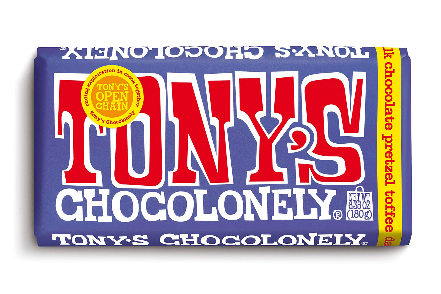 Tonys Chocolonely Bar Choc Drk Mlk Prtzl Tf (Pack Of 15)