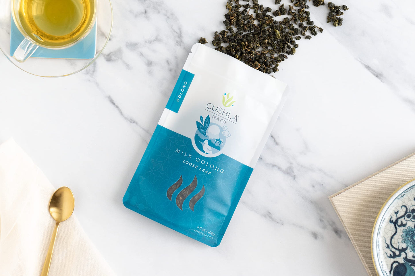 Taiwanese High Mountain Milk Oolong Tea - Xin Qing Milk Oolong Tea - Jinxuan Oolong Loose Leaf Milk Tea