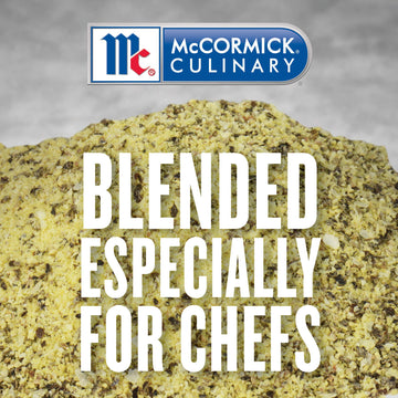 McCormick Culinary Lemon & Pepper Seasoning Salt, 25 lb Bulk Container for Seafood, Poultry & Vegetables