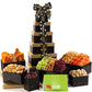 Nut Cravings Gourmet Collection - Get Well Soon Dried Fruit & Nuts Tower Gift Basket With Get Well Soon Ribbon (12 Assortments)