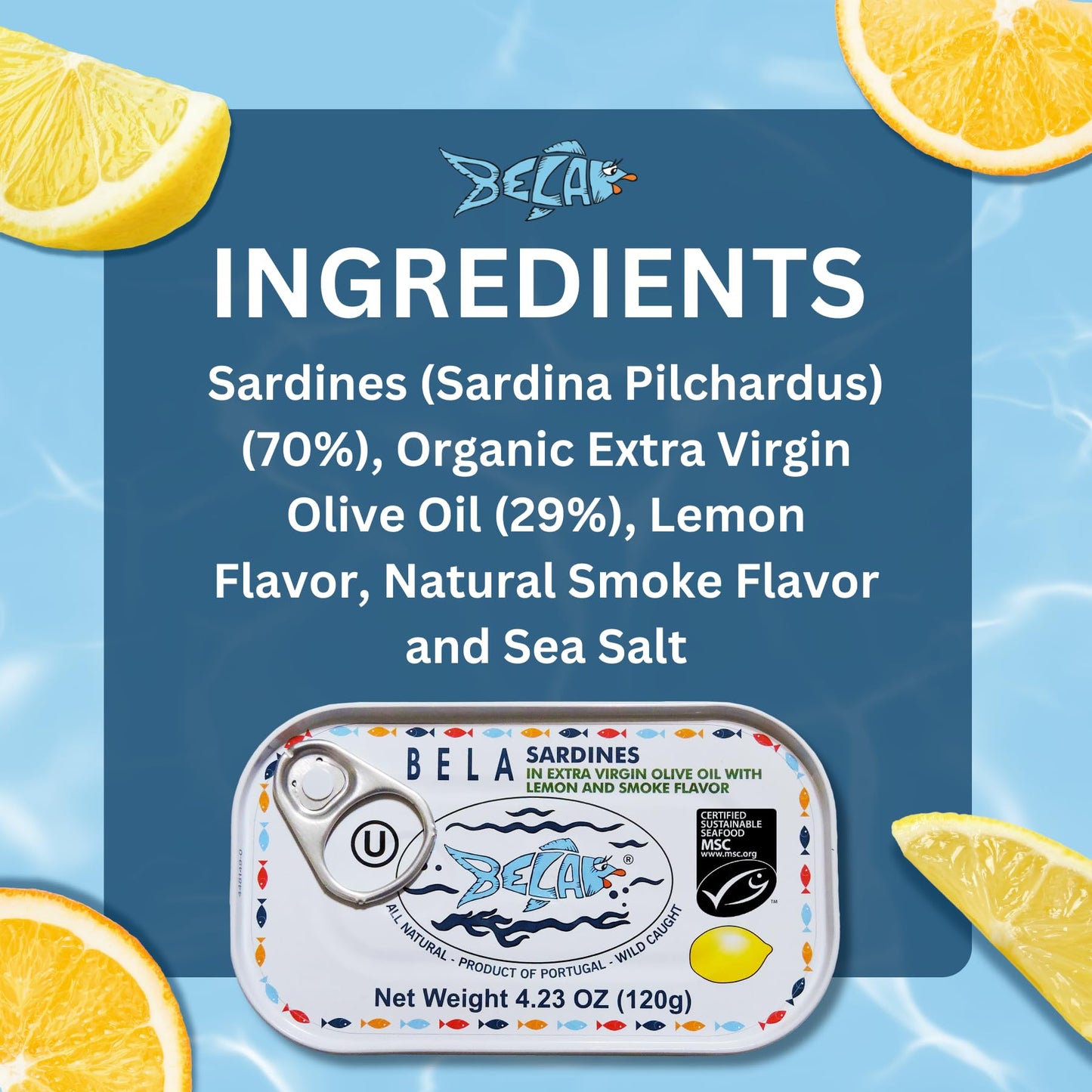 Blue Galleon Sardines In Lemon Sauce, 4.25 Ounce (Pack Of 12)