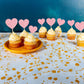 Gyufise 30Pcs Heart Cupcake Toppers Glitter Sweet Love Cupcake Picks Valentine'S Day Cake Decorations For Wedding Engagement Bri
