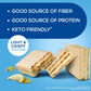 Atkins Lemon Wafer Crisps, Protein Snack, 10g Protein, 4g Net Carbs, 1g Sugar, 5g Fiber, 5 Count