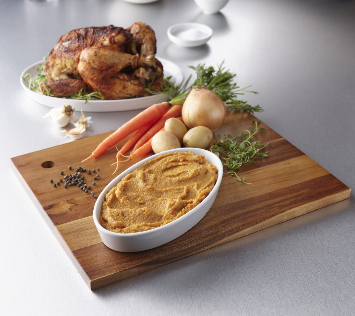 Thick & Easy Purees Puree 7 Oz. Tray Roasted Chicken With Potatoes/Carrots Ready To Use Puree, 60748 - Case Of 7