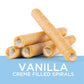 Got Milk Wafer Spirals, Vanilla, 14 Oz. Tin With 36 Rolls, Delicious Rolled Wafer Rolls With Filling, Vanilla Wafer Cookies For