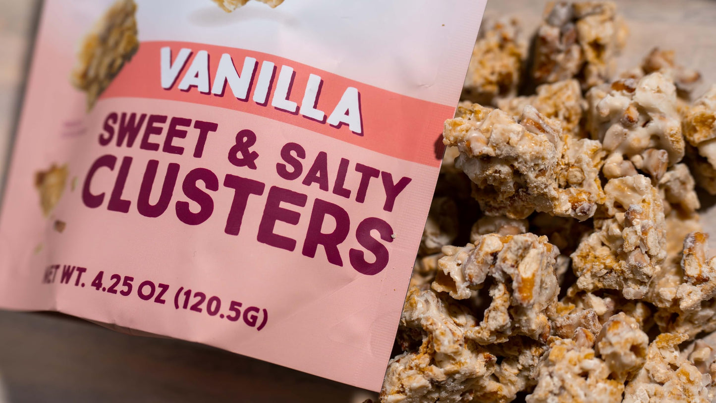 Chunk Nibbles Snack Clusters | Vanilla (Original) Flavor Bite-Size Clusters | 4.25oz (Pack of 3)