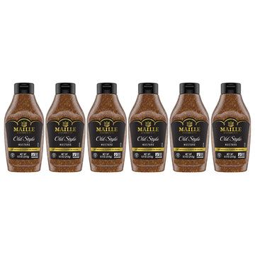 Maille Mustard Old Style Squeeze 8.5 Oz, Pack Of 6