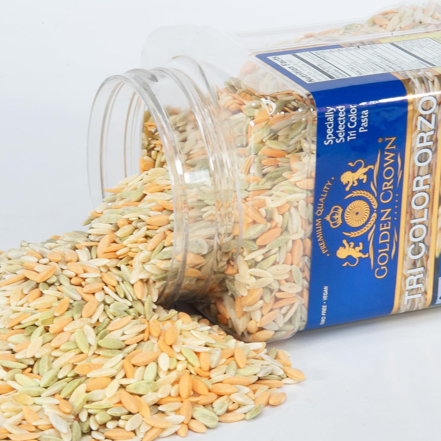 Golden Orzo Pasta - Natural Rice-Shaped for Soups & Salads, 32 Oz