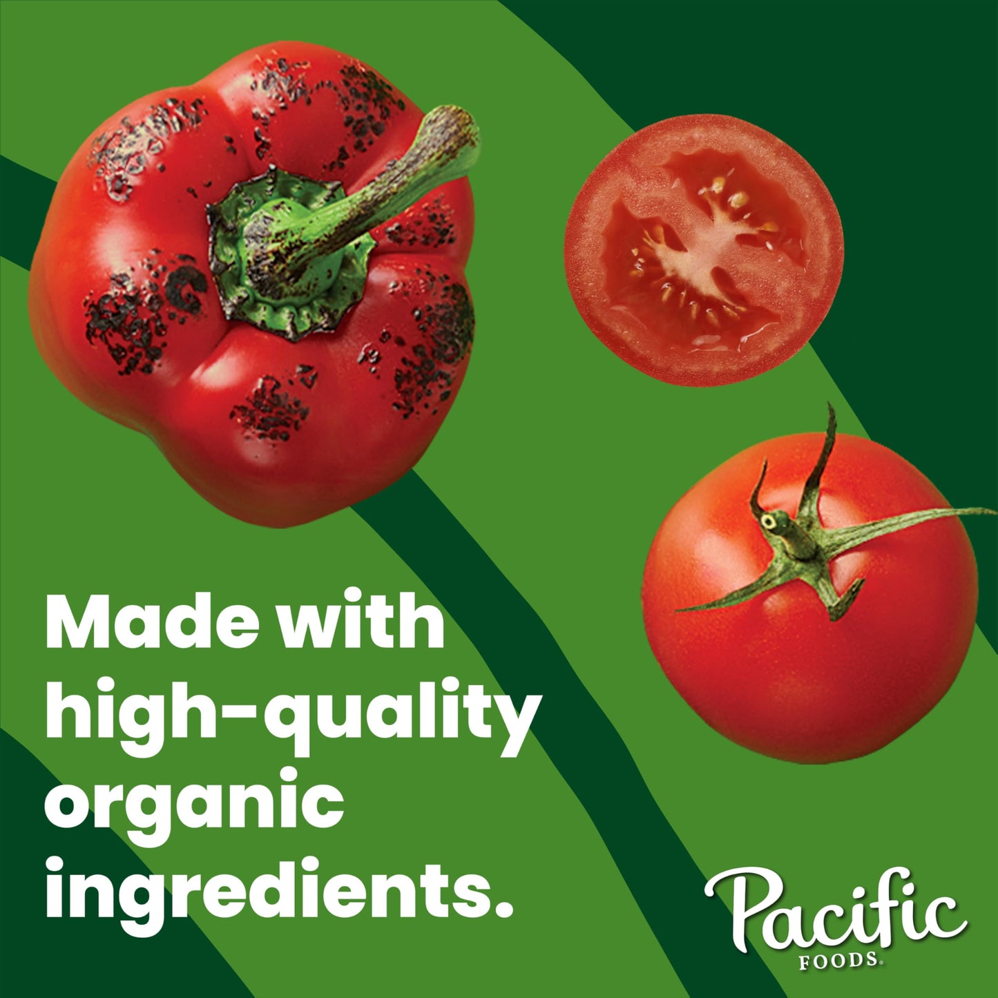 Pacific Foods Organic Roasted Red Pepper And Tomato Bisque Soup, 16.3 Oz Can (12 Pack)