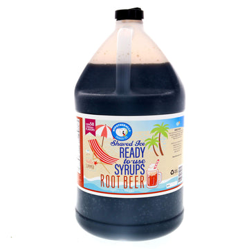 Hypothermias Root Beer Syrup - 128 Fl Oz - 100% Pure Cane Sugar - Hawaiian Snow Cone Flavor - Brown