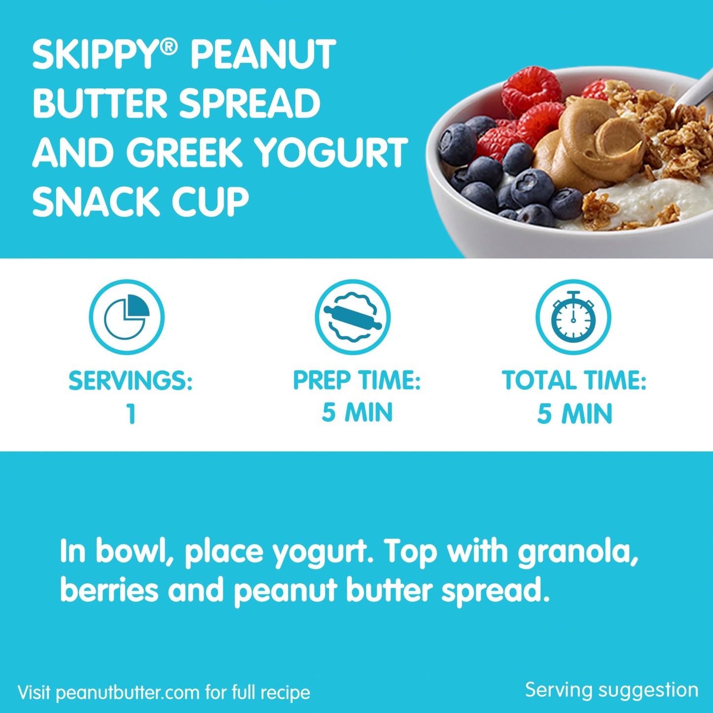 Skippy Natural Creamy Peanut Butter, 7 G Protein Per Serving, 40 Ounce