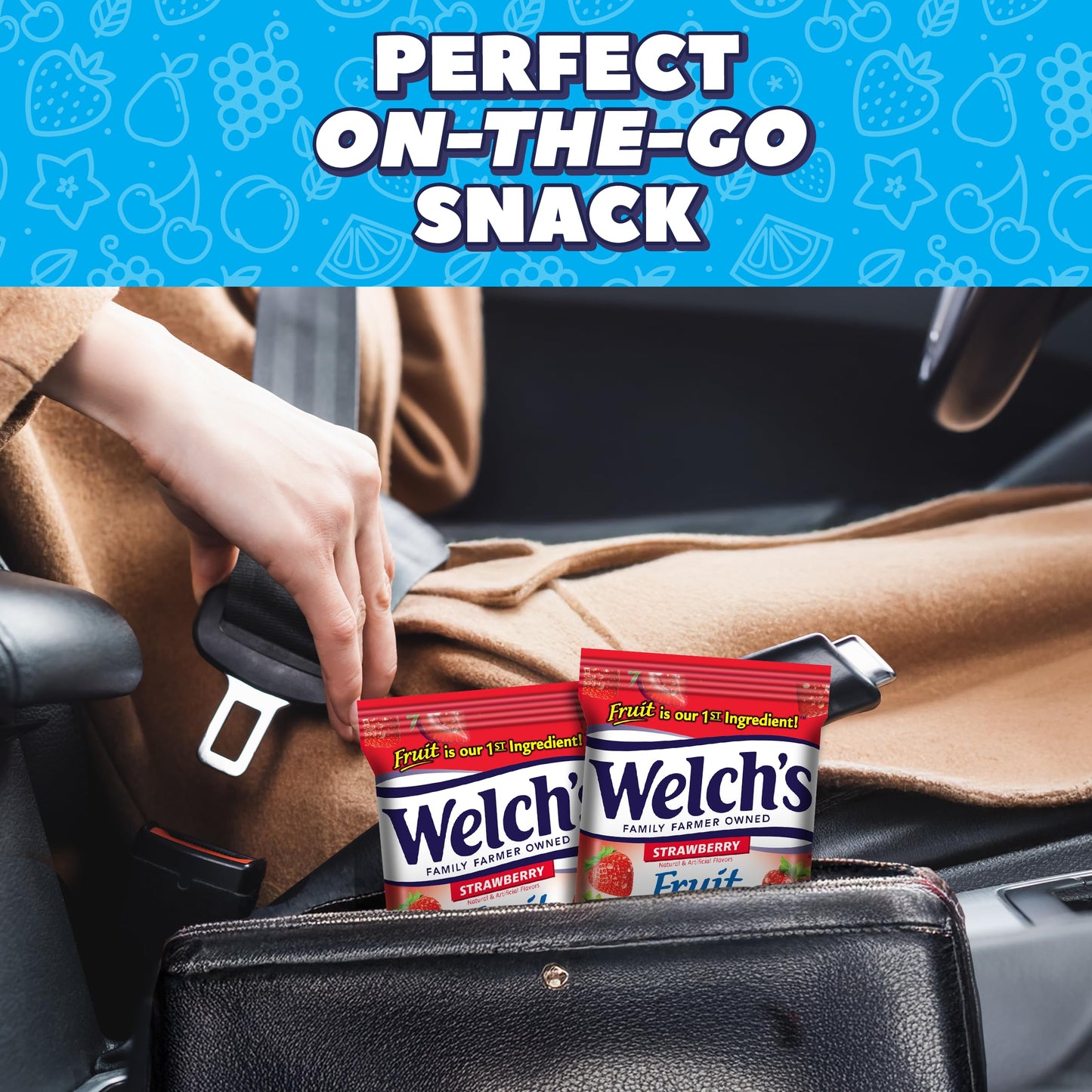 Welchs Strawberry Fruit Snacks, 5-Ounce (Pack of 12)