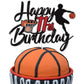 Basketball Happy 11Th Birthday Cake Topper 11 Eleven Years Old Basketball Player Scene Cake Decoration Sport Theme Eleventh Birt