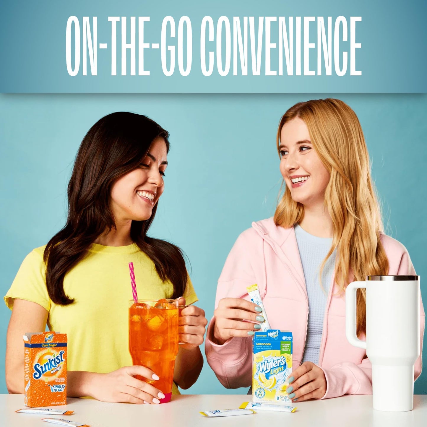 SINGLES TO GO! Sugar Free Drink Mix Variety Pack - 120 Count - 20 Flavors - 0.15 Ounce Packets