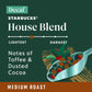 Starbucks Ground Coffee, Medium Roast Coffee, Decaf House Blend, 100% Arabica, 6 Bags (12 Oz Each)