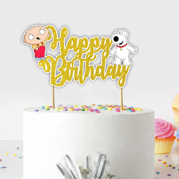 Seyal Stewe Grifin Happy Birthday cake topper