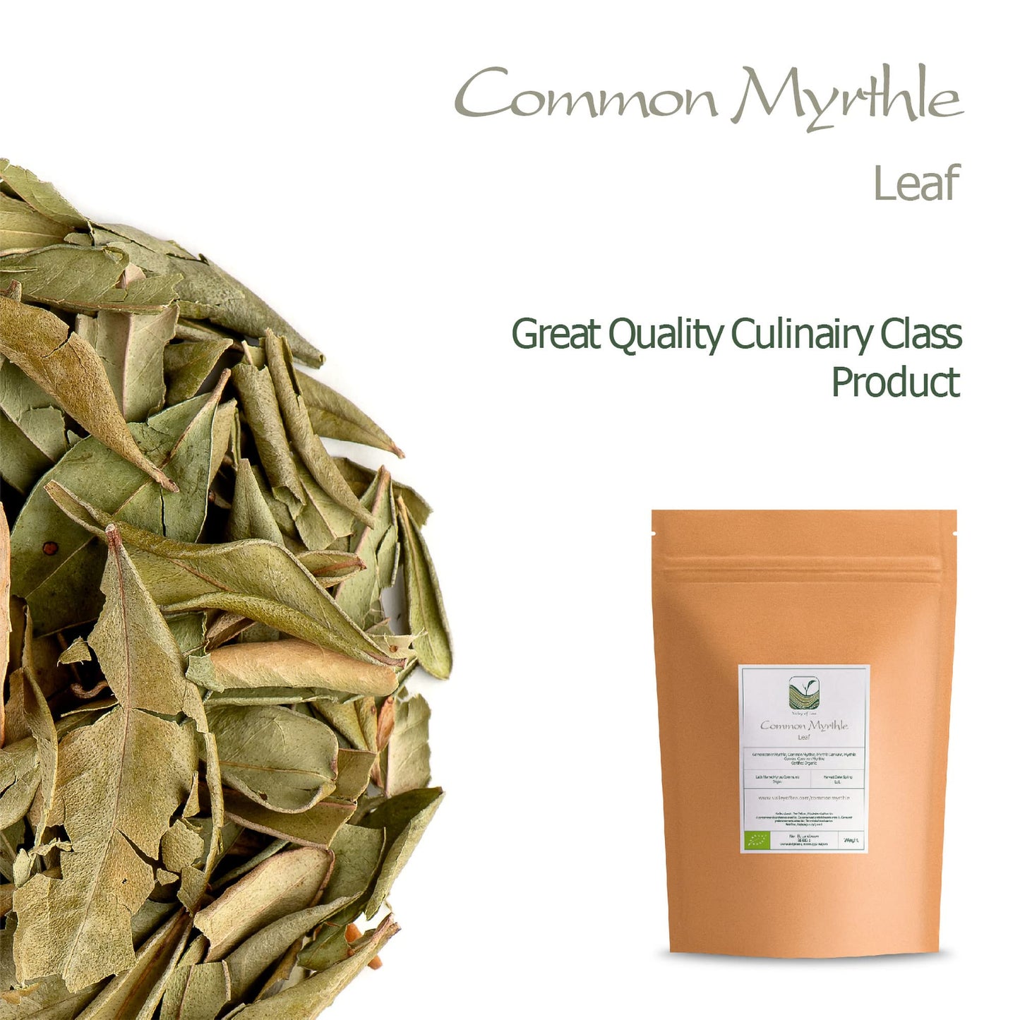 Myrtle Dried Herb Leaf - Loose Leaves From Common Myrtle Myrtus Communis Myrtle Dry Leaf Myrtle Leaf Myrtle Dry Leaves Myrtle Le