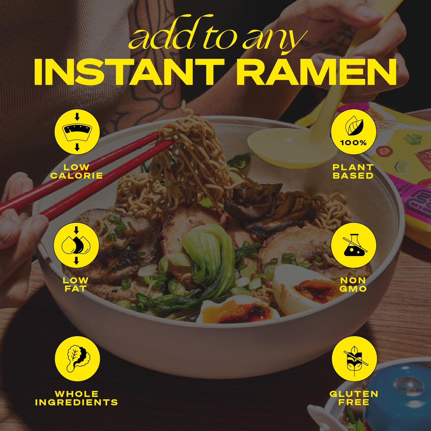Ramen Vegetable Mix, 13 Oz, Carrots, Cabbage, Chives, Corn, Mushrooms, Tofu Cubes, Tofu Skin, Flavorful Vegetable Topping For Cu