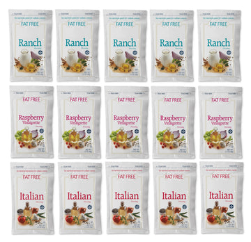 Salad Dressing Packets - Variety Pack 1.5oz - 15 Count (Fat Free Variety)