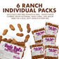 Jerky-n-Spice Uncle Buds Ranch Deep Fried Peanuts - 6-Pack, Premium Ranch Flavor, High-Protein Snack, USA Made