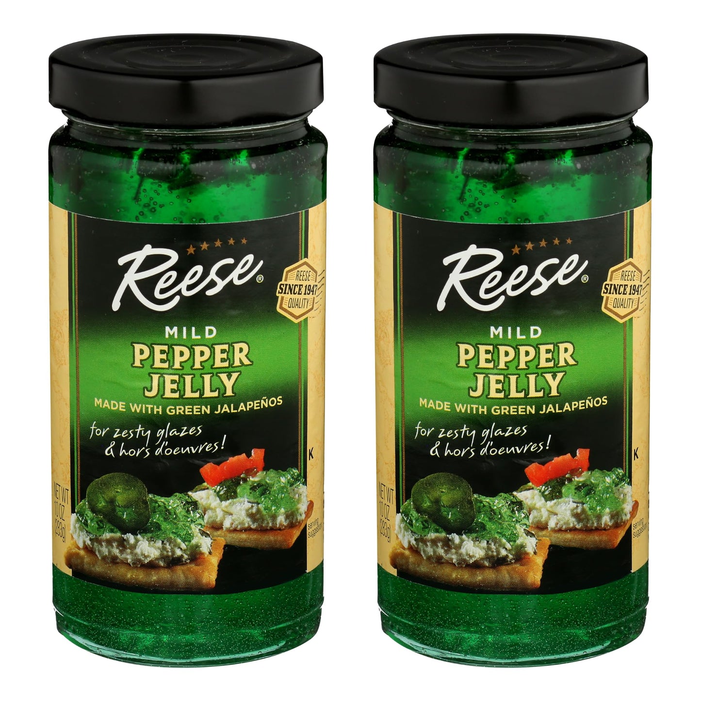Reese Mild Jalapeno Jelly  10 Ounces (Pack Of 2)