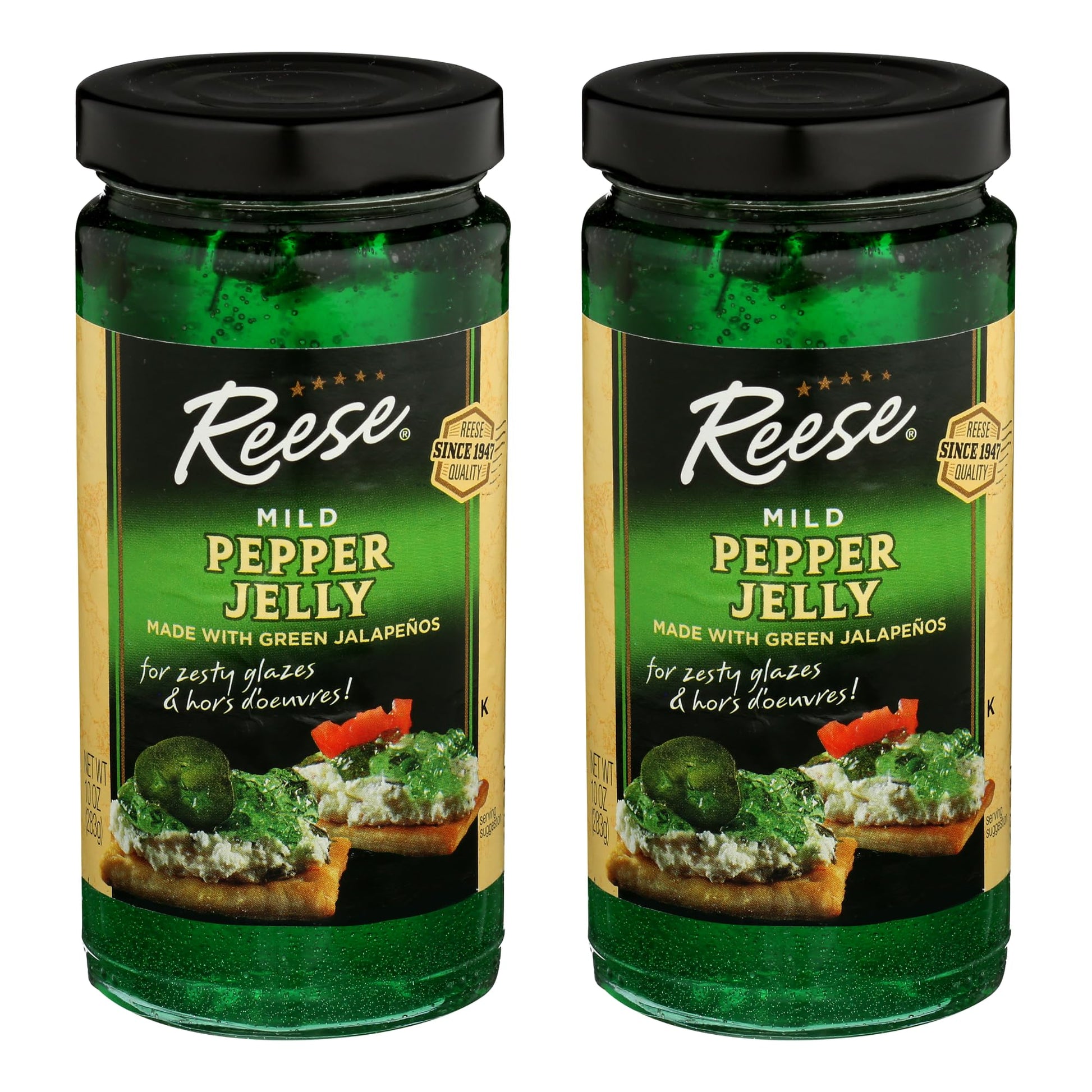 Reese Mild Jalapeno Jelly  10 Ounces (Pack Of 2)