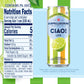 Sanpellegrino CIAO Lime Sparkling Water, Low-Calorie Italian Sparkling Water with Real Fruit Juices, 0g Added Sugar, 6-Pack