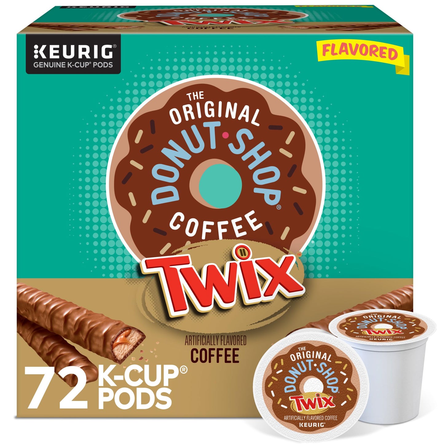 The Original Donut Shop Twix Coffee, Keurig Single Serve K-Cup Pods, 72 Count