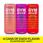 GYM  Athletic Focus Drink with KSM-66 Ashwagandha  Lions Mane Mushroom  L-Theanine  200mg Green Tea Caffeine with Natural Sweeteners Sour and Sweet Variety of Flavors  12 Pack