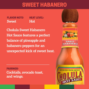 Cholula Sweet Habanero Hot Sauce, 150 Ml