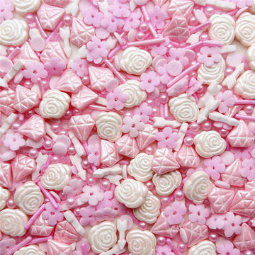 Se Si&Moos Edible Flowers For Cake Decorating Edible Pink Diamond Sprinkles Pink Flowers Sprinkles Pink Rose Sprinkles Flower Sp