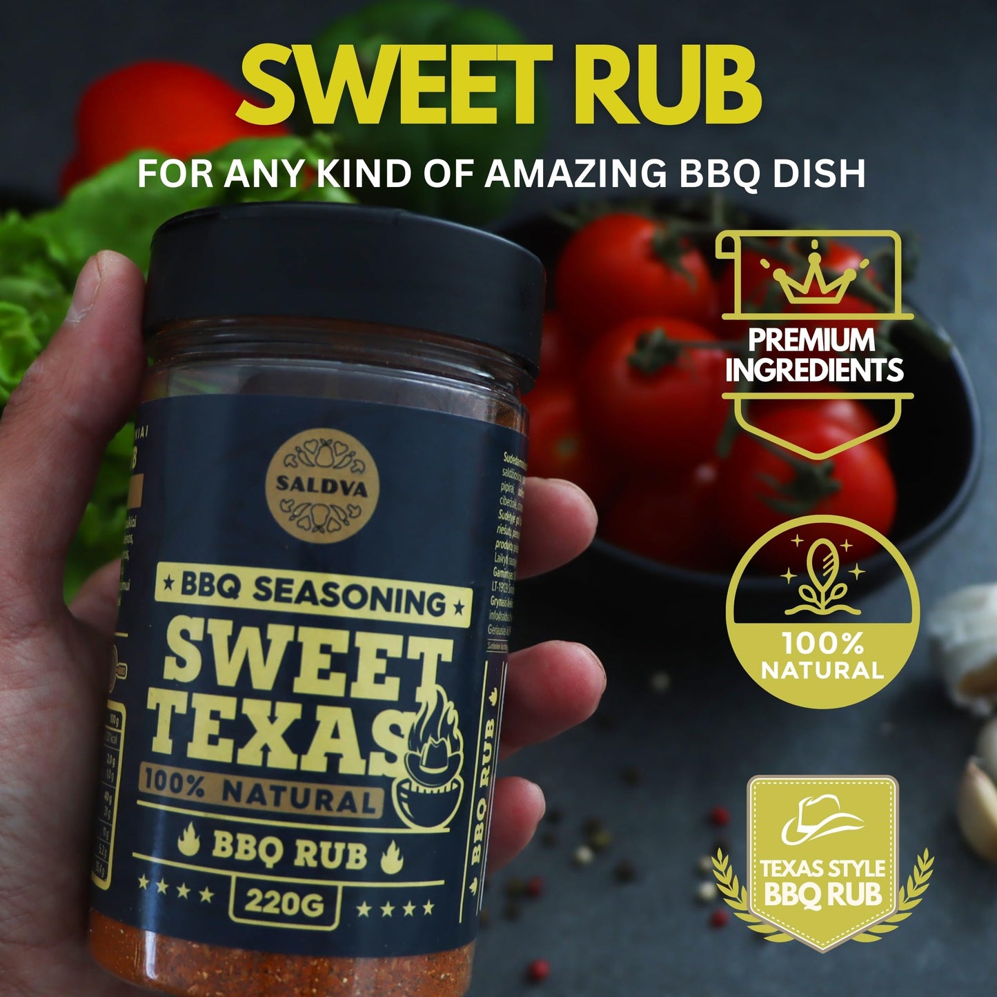Meat Lovers S Of Enhanced Bbq Seasonings - Holy Cow, Sweet Texas & Adams Ribs Bbq Rubs | Pack Of 3 | 100% Natural | Spice Gift For Foodie
