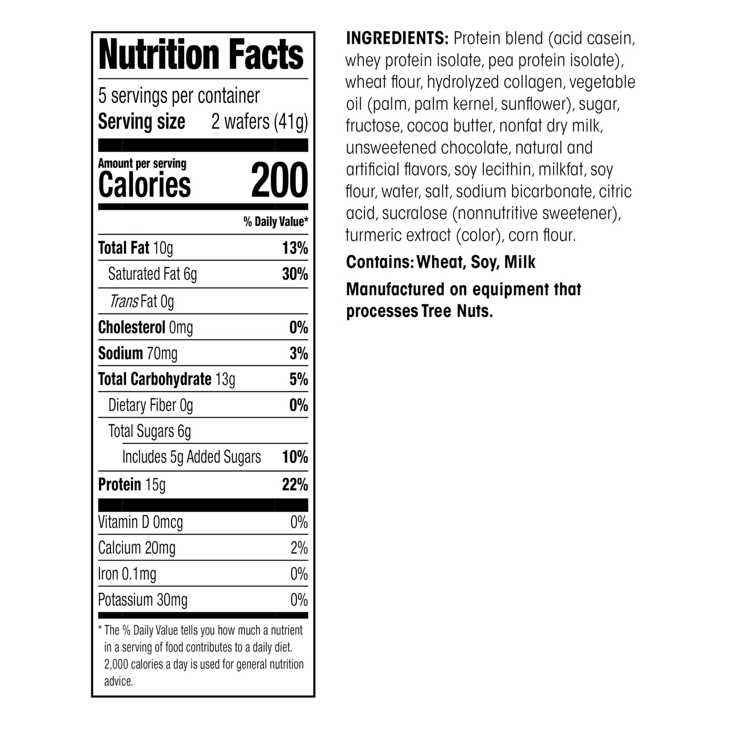 WonderSlim Protein Wafer Snack Bar  Lemon  200 Calories  15g Protein  0mg Cholesterol (5ct)