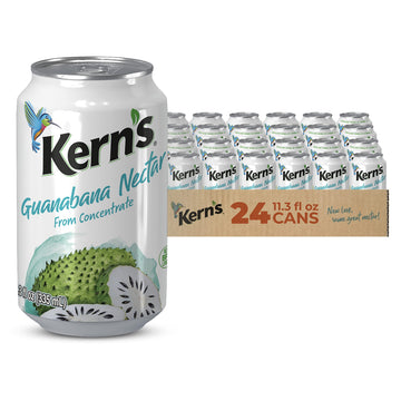Kerns Guanabana Nectar, 11.3 Fl Oz, Pack of 24, Refreshing Tropical Drink
