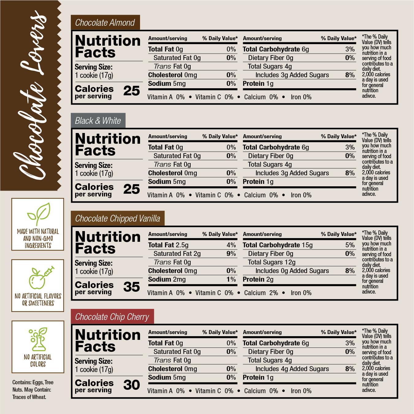 DIJAS Natural Foods, Crunchy Fat Free Biscotti Cookie, All Natural Preservative Free Ingredients, Delicious Low Calorie Snack (4