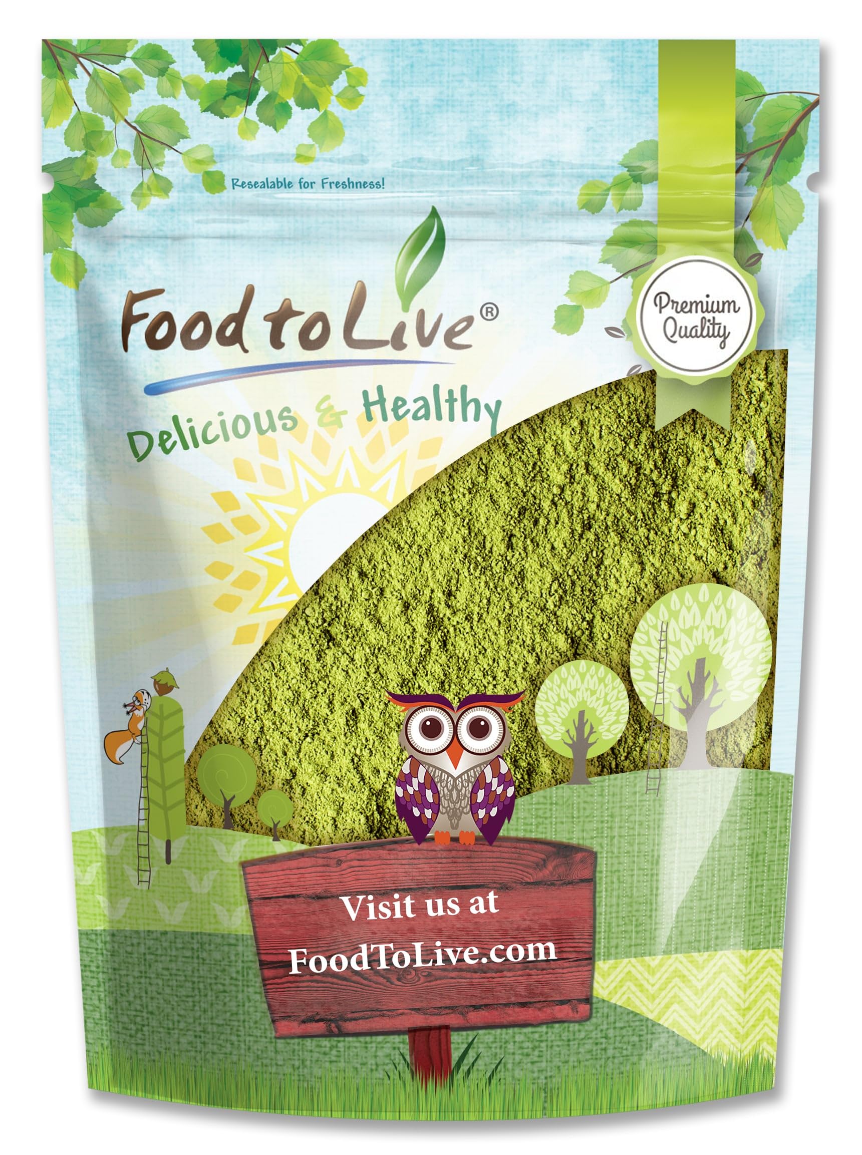 Food to Live - Spinach Powder, 1 Pound - Finely Ground Dehydrated Leaves, Pure, Vegan, Kosher, Bulk. Source of Fiber, Vitamin A 