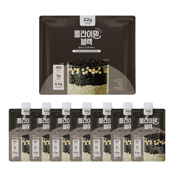 FLIMEAL Black Sesame Protein Shake - 22g Protein, Low Sugar, Keto-Friendly, 1.59oz (Pack of 7)