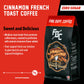 Fire Department Coffee - Gives Back To Firefighters - Cinnamon French Toast Coffee Beans - Roasted In The Usa - Premium Whole Be