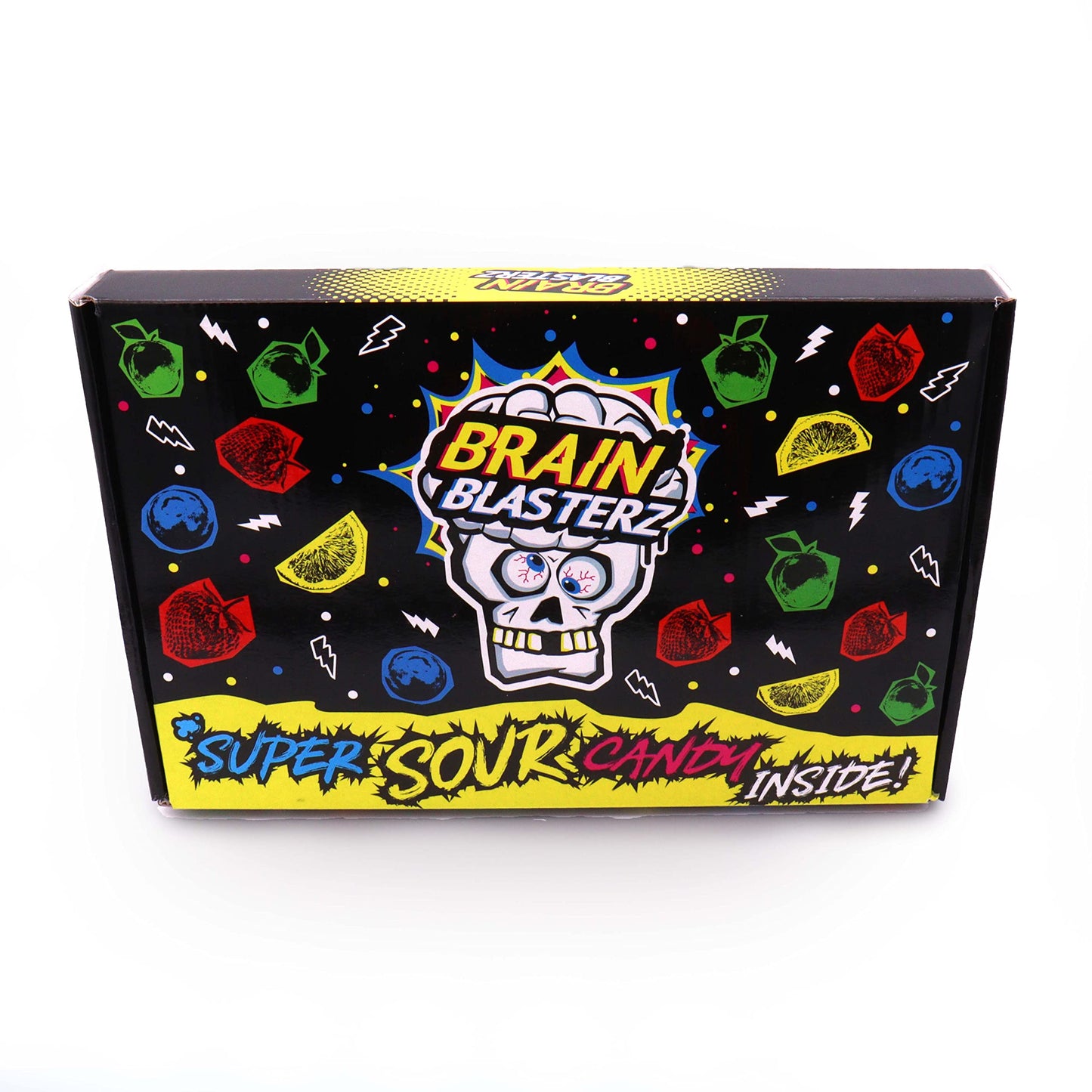 Brain Blasterz Small Sour Candy Variety Pack, Vegan Candy, Sour Chew Bar, Halal Candy, Sour Candy Gift Box W/ 12 Pcs (13Oz), Uni