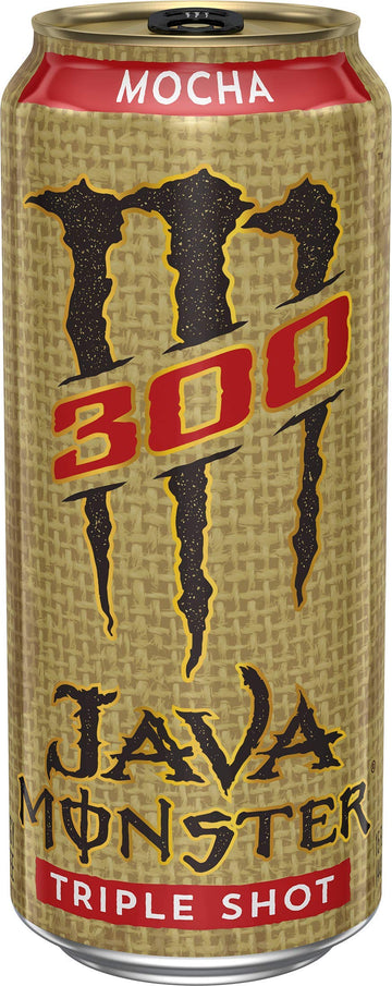 Monster Energy Java 300 Triple Shot Coffee, Rich Brown, 15 Fl Oz, Pack of 12