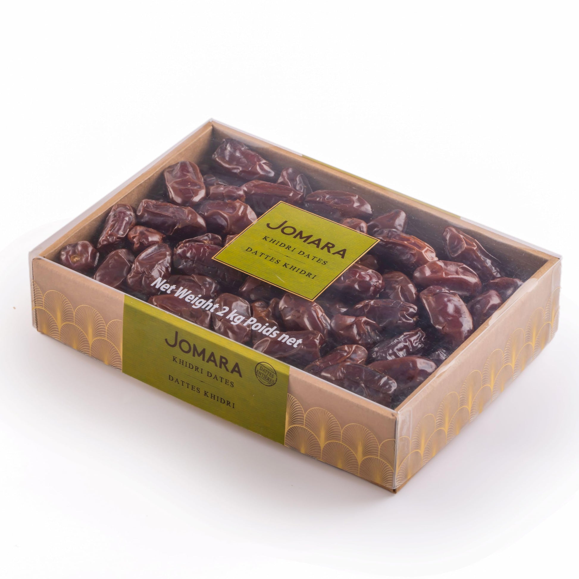 Jomara Khidri Whole Dates | 4.4 lbs / 2 Kg | No Sugar Added, Natural Dried Dates | Healthy Dried Fruit for Snacking and Cooking 