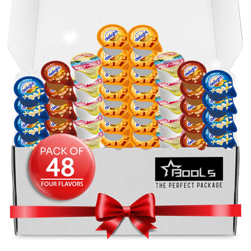 Coffee Creamer Singles Variety Pack Packaged by Bools, (48 Pack) Coffee Creamer Singles for Home, Office, Coffee, Bar, Gift