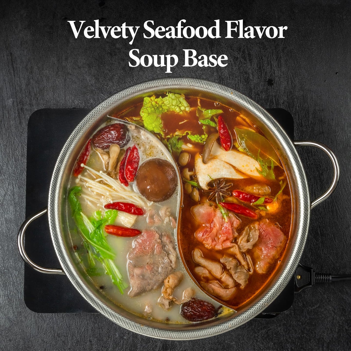 Wang Spicy Seafood Hot Pot Soup Base, 7.05 Ounce, Pack of 1