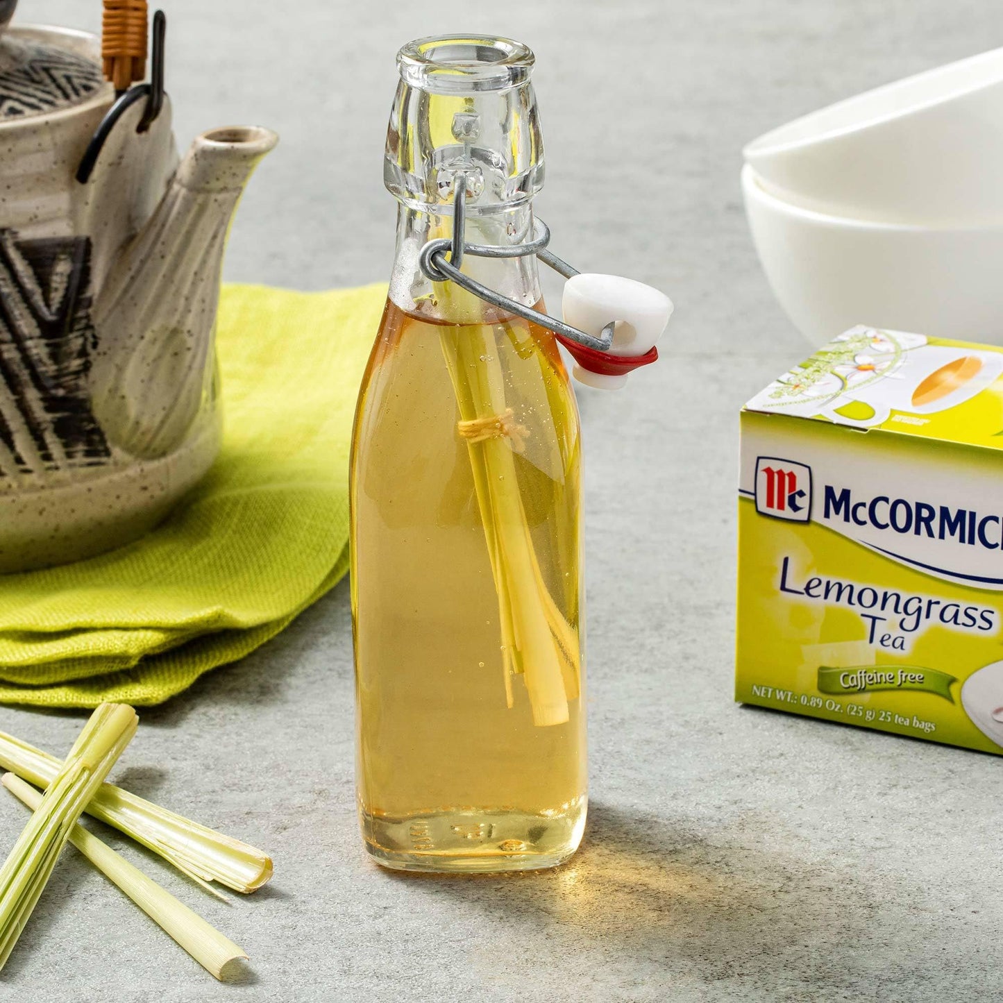 McCormick Lemongrass Tea Bags, Caffeine Free, 25 Count, 0.89 oz