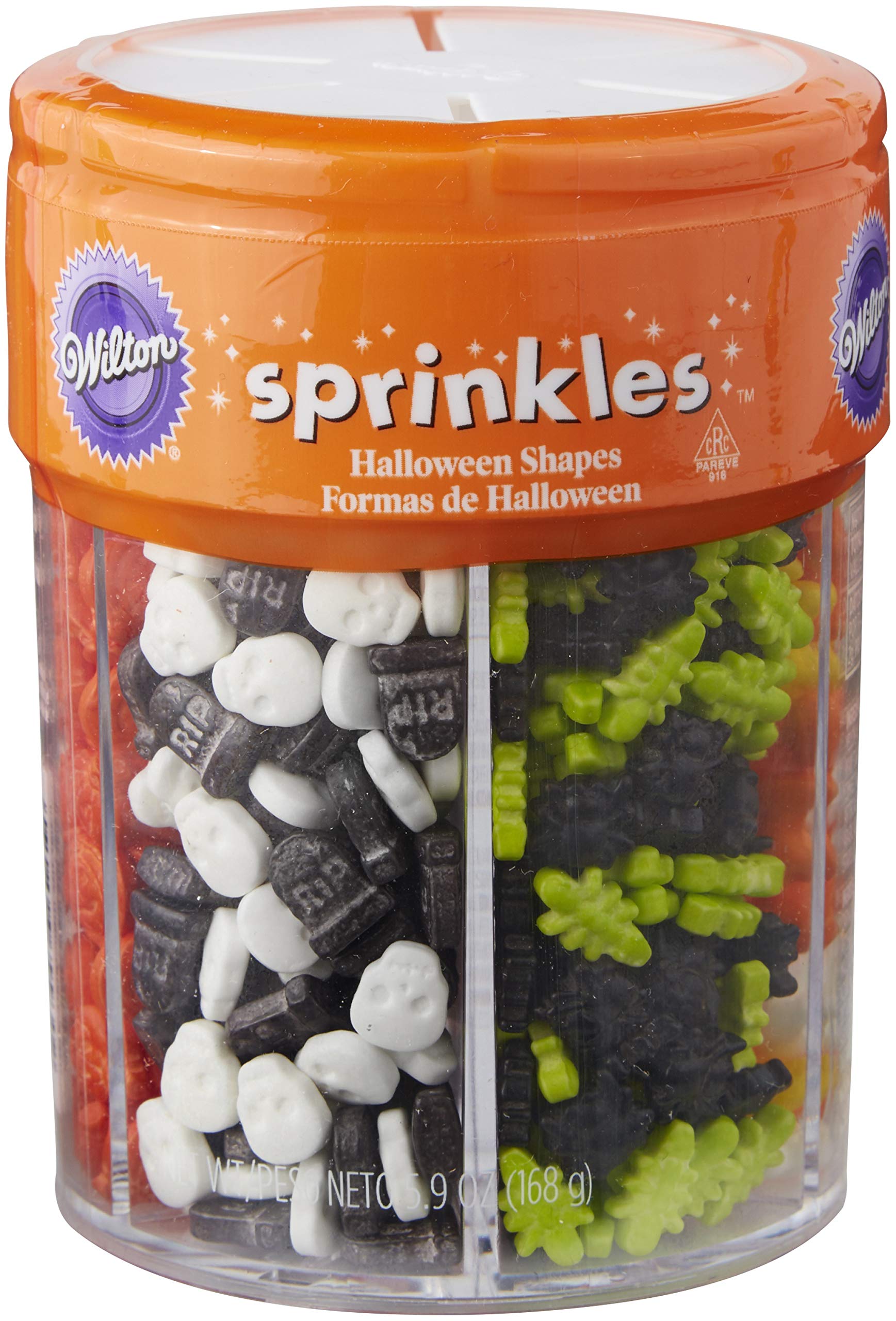 Wilton Sprinkles 5.9Oz, Halloween Shape Mix, 6 Cell