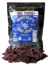 Bronco Billy's Beef Jerky Teriyaki One Pound Resealable Bag, Made in USA with Premium USDA Beef, Hand Cut, Hand Strung, Hand Pac