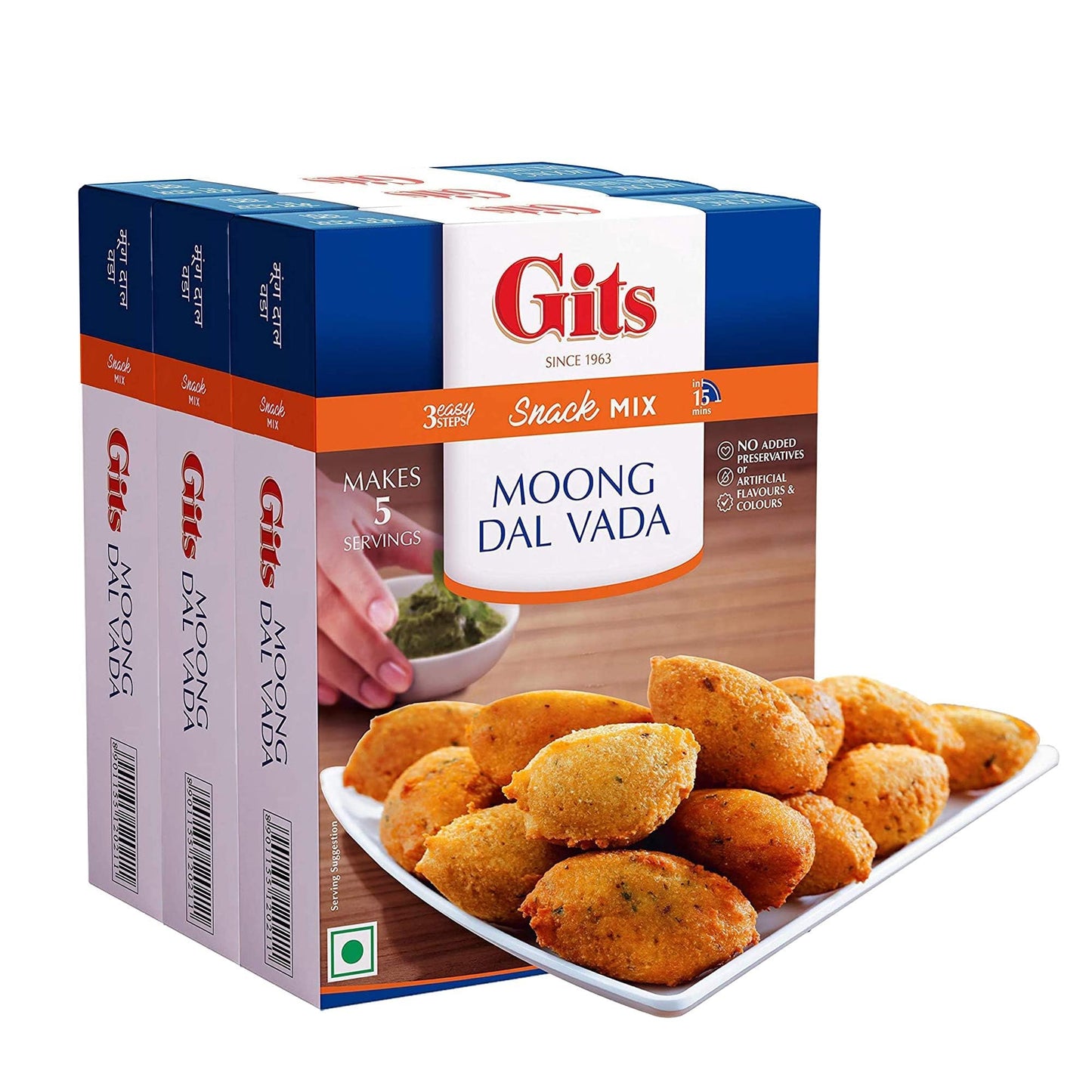 Comlinks LLC Gits Instant Mix - 600gm (Pack of 3 x 200gm) | Vegetarian Indian Meal | Easy to Cook, No Artificial Additives