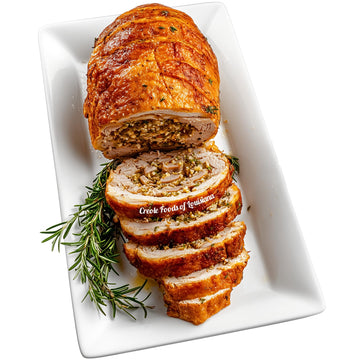Creole Food Turducken (Cornbread Stuffing, 5lb) - Gourmet Stuffed Poultry Delight - Pre-Seasoned and Ready for Cooking to Simpli